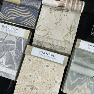 Sample Wide-Width Imitation Silk Jacquard Fabric Combination Sample French Modern European Style Fabric Sample