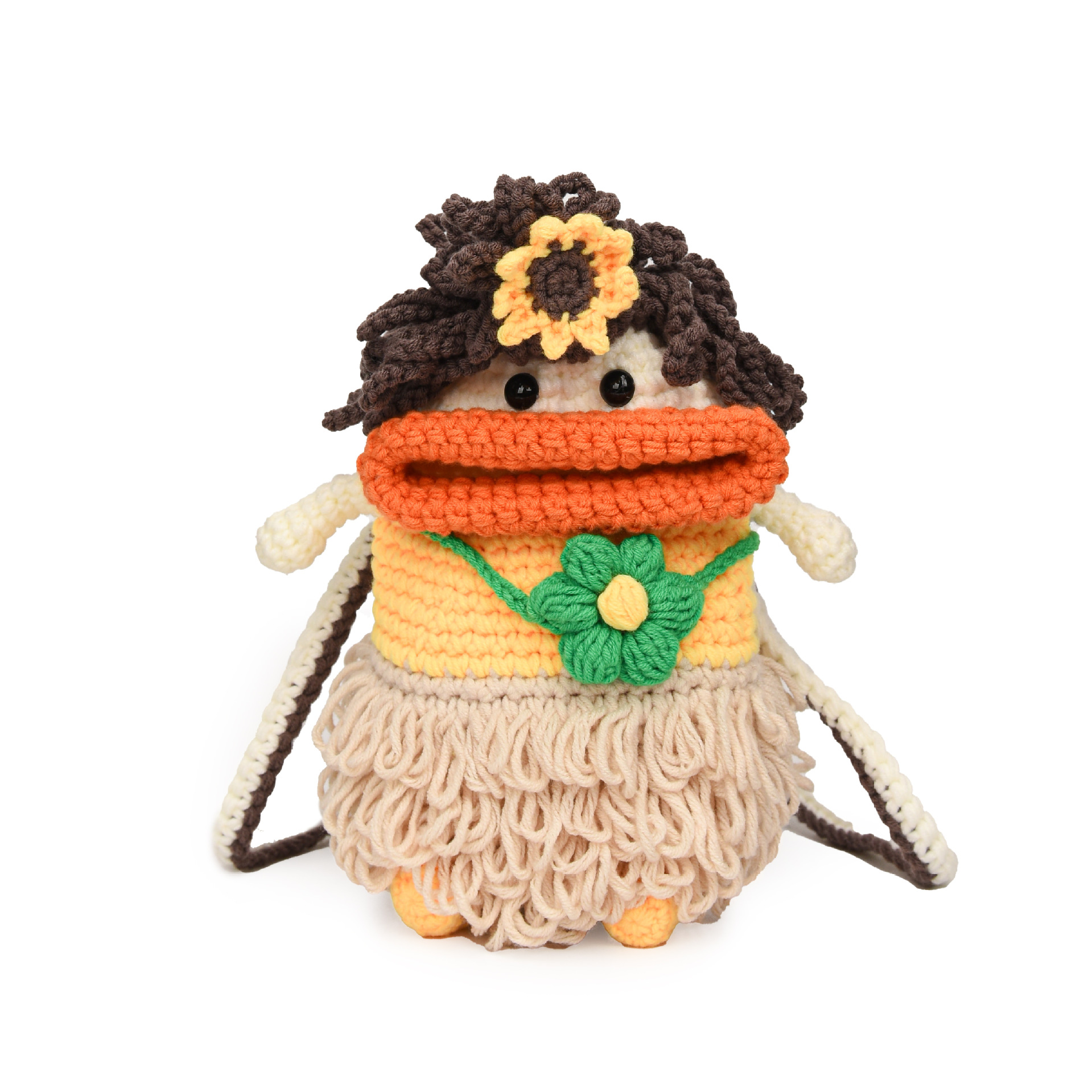 Douyin popolare salsiccia bocca grande bocca borsa per cellulare borsa fatta a mano all'uncinetto fai da te in lana per maglieria borsa divertente portachiavi_voghion.com