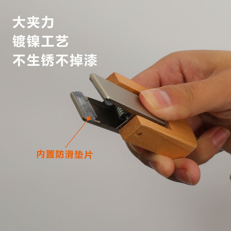 Gancho individual de madera maciza para colgar sombreros, clip individual de madera multifuncional para tiendas de ropa, bufanda, perchero giratorio de madera natural para almacenamiento.