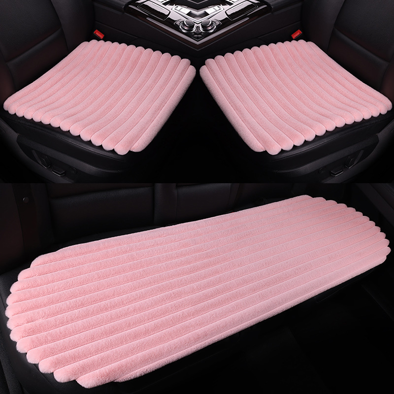 新しい横格のぬいぐるみの車のクッションの3つのセットの保温のシングルシートの四角のクッションの5つの席は背もたれの保温のシートカバーを縛りません。|undefined