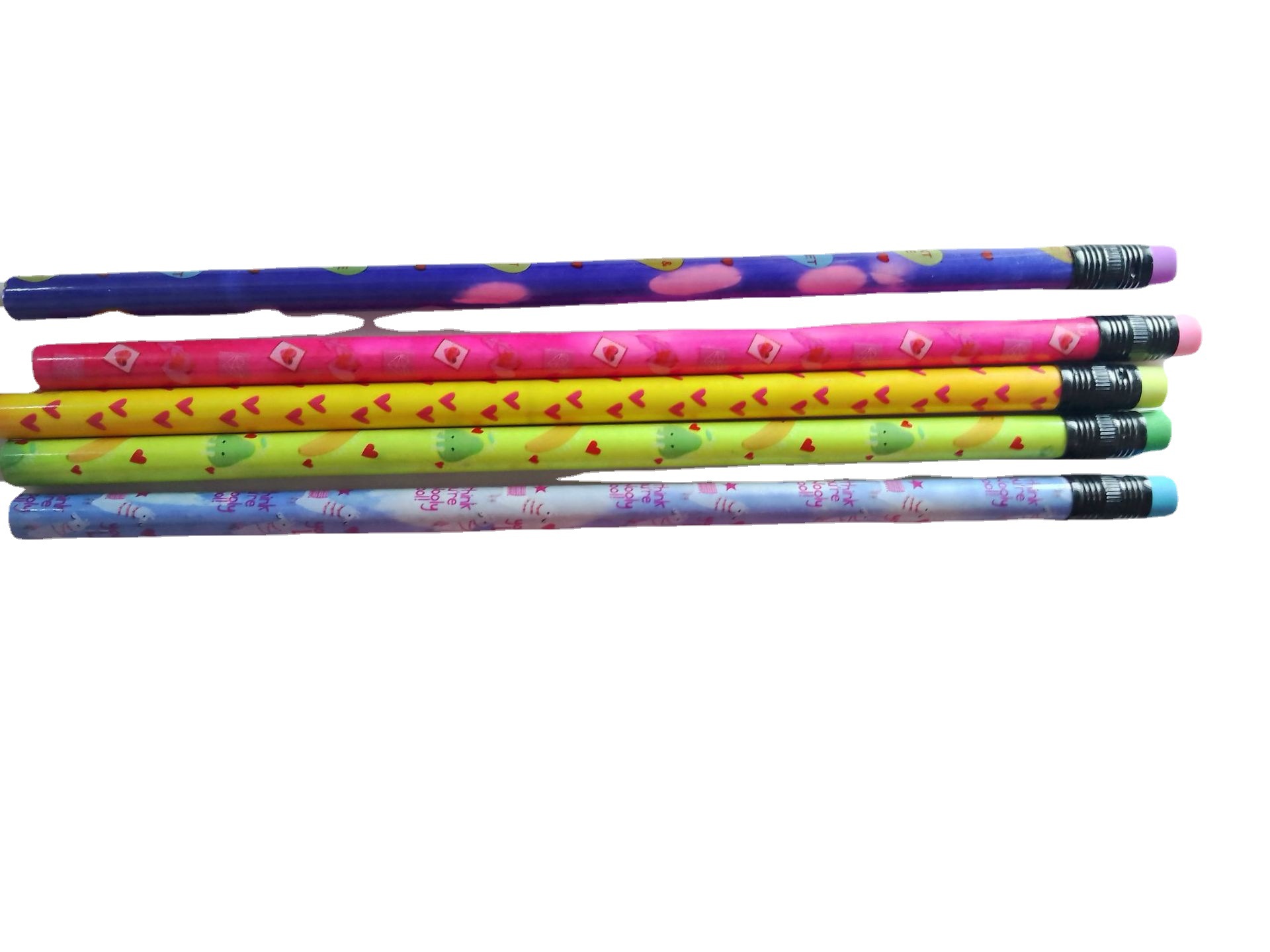 Lápiz de madera estudiante 2B serie de dibujos animados tema cambio de color lindo tipo Día de San Valentín tema cambio de temperatura detección Magic Pen