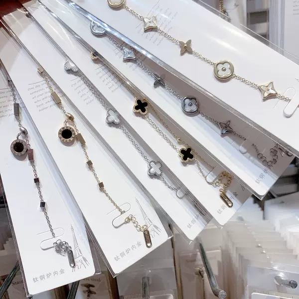 【Can Be Worn in the Shower Without Fading】Cross-Border Popular Fashion Titanium Steel Bracelet, High-End Jewelry That Won'T Fade