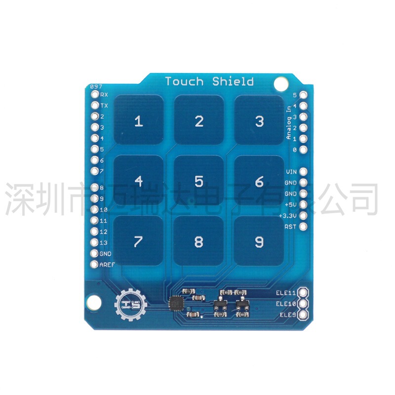 Icsh013A Mpr121 9-Position Touchpad Button Module Touch Shield for Arduino