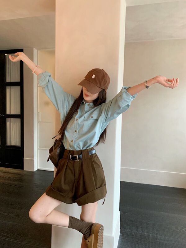 亚麻物语/极简老钱风天丝亚麻衬衣女夏新款防晒衬衫|undefined