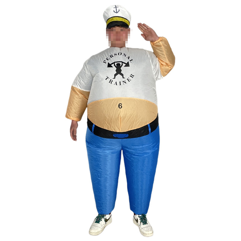 Venta caliente Traje inflable transfronterizo Dinosaurio de Halloween Alien Tyrannosaurus Rex Dress Up Ropa de actuación divertida Decoración de fiesta