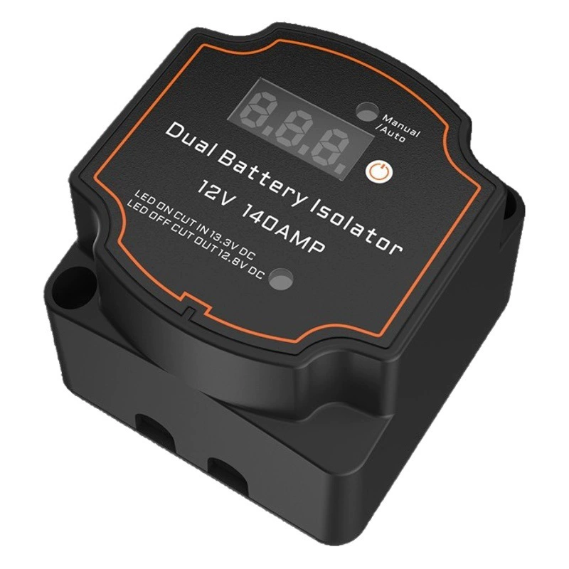 Трансграничный смарт-двойной аккумулятор Изолятор комплект со светодиодным вольтметтором реле 12V140A Изолятор батареи