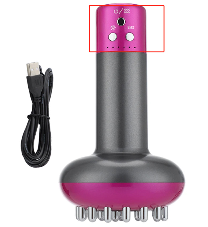 FUENTE Fábrica al por mayor Meridian cepillo instrumento hogar Handheld Masaje cepillo masajeador portátil inteligente eléctrico Meridian limpieza