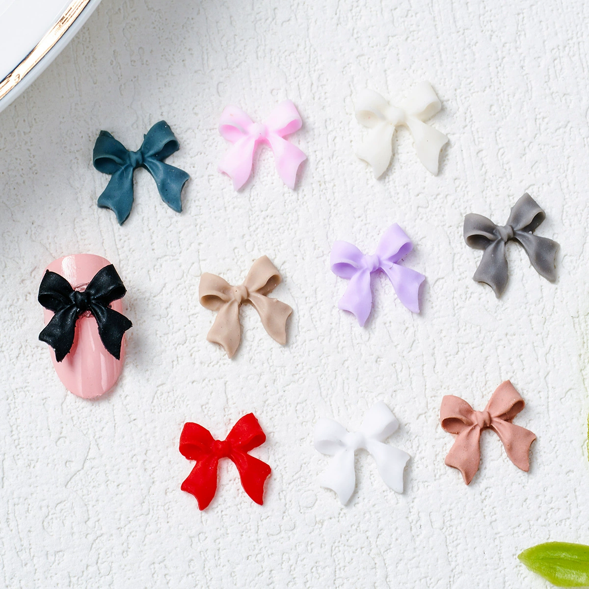 Аксессуары для нейл-арта: плавающие бантики, матовые бантики, цвета макарон, оптовая продажа от производителя, накладные украшения для ногтей