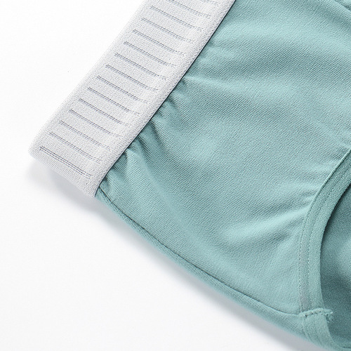 Men's Tri-Blend Cotton Seamless Simple Comfort Breathable Antibacterial gusset Men's underwear factory wholesale