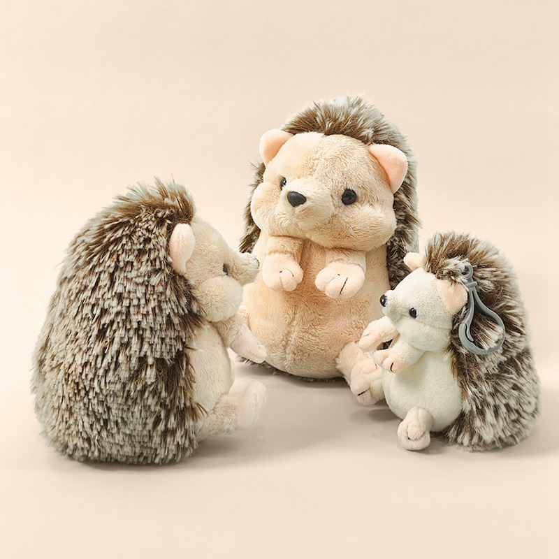Cross-Border Simulation Little Hedgehog Doll Pendant Creative Plush Toy Children's Rag Doll Zoo Commemorative Gift