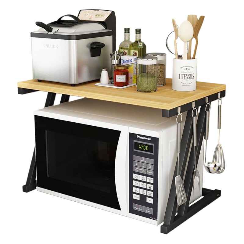 Venta al por mayor estante de almacenamiento de cocina estante de horno de microondas estante de almacenamiento simple de doble capa estante de almacenamiento de 2 capas estante simple de almacenamiento de horno