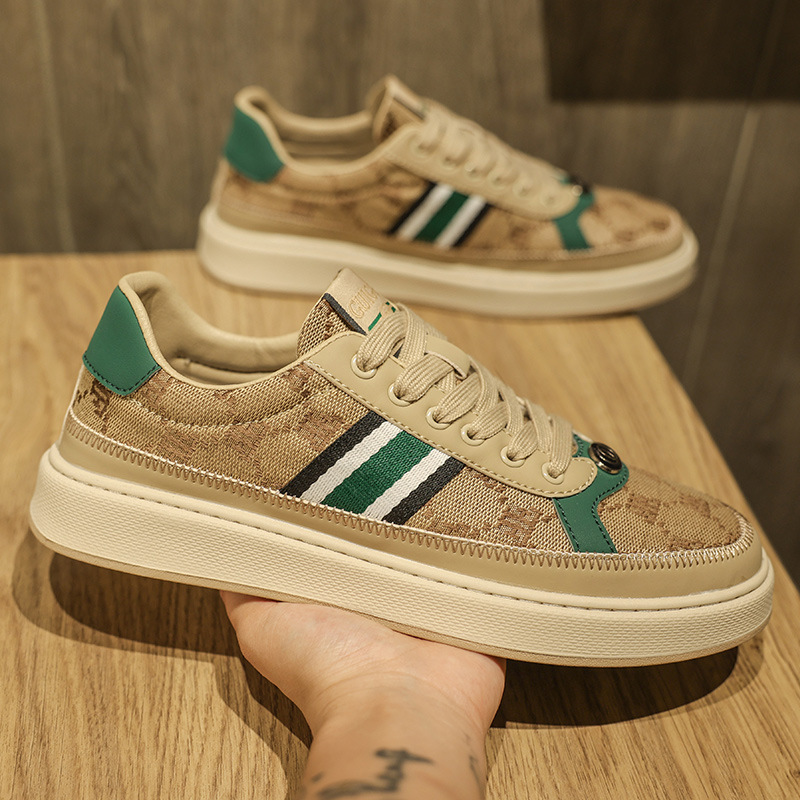 Sneakers in tessuto ricamato traspirante da uomo European Station College Wind One Generation Vendita calda_voghion.com