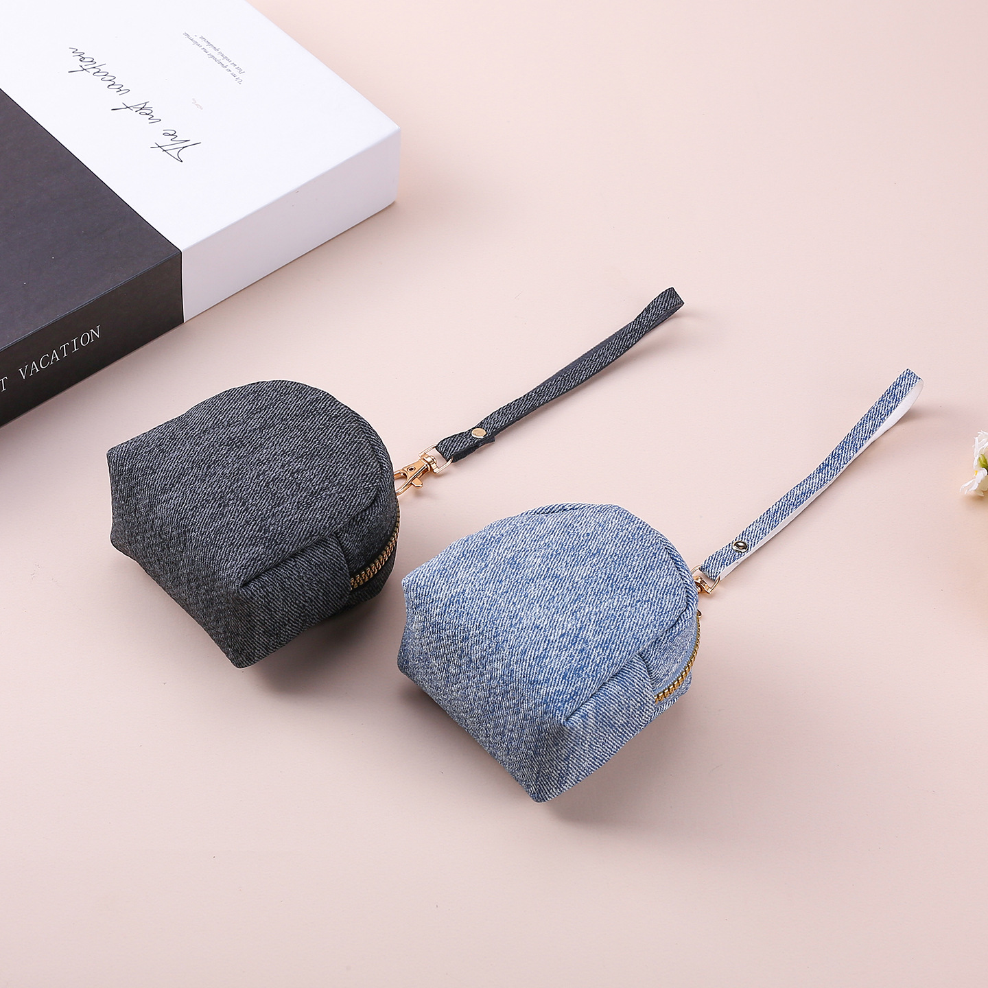 Bolsa de llaves transfronterizas mini bolso de cambio bolso de almacenamiento de auriculares bolso de llaves pareja bolso colgante bolso de vaquero
