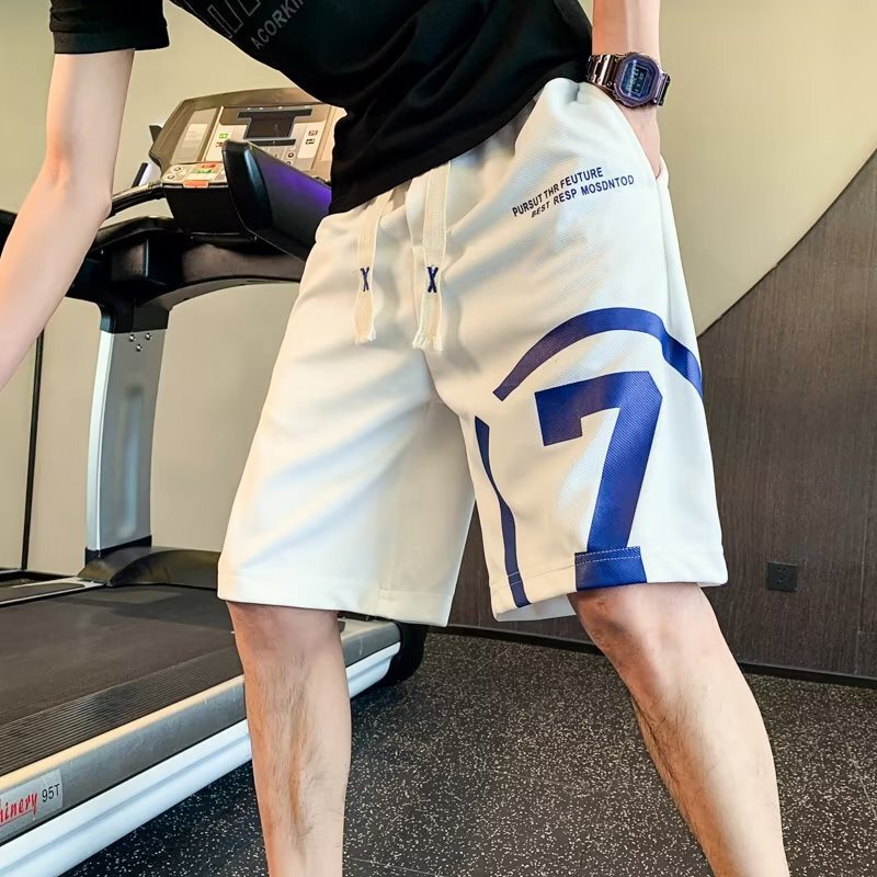 Shorts for Men Ins Trendy Basketball Five-Point Shorts Half Pants Casual Pants Stylish Sports Pants Breathable