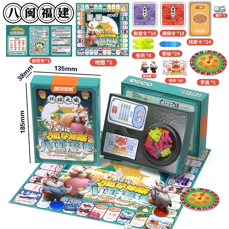 Монополия «World tour» (Хуэрмос), карточная настольная игра «Путешествие в Китай», комплект, делюксовое издание
