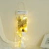Yellow checkered+sun flower [bring lights to gift bags]
