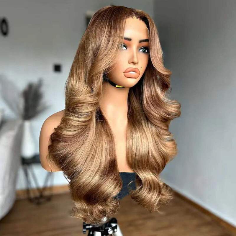 New Best-Selling Lace Front Wig in Brown, 24inch Long Curly Hair Suitable for Women's Party Wigs and Festival Wigs New Best-Selling Lace Front Wig in Brown, 24inch Long Curly Hair Suitable for Women's Party Wigs and Festival Wigs