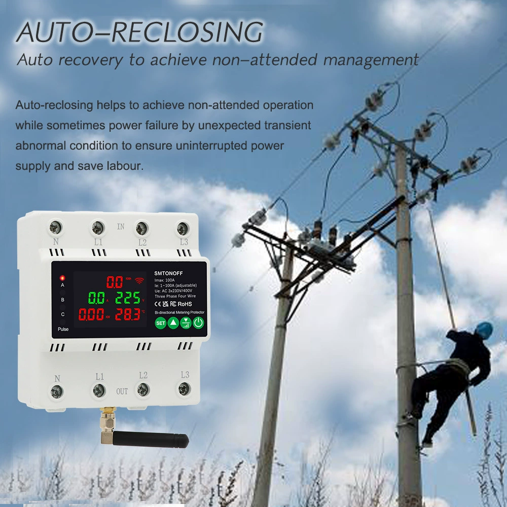 Граффити Smart Life WIFI, ZiBee трехфазный четырехпроводной измеритель KWH, токоизмерительный трансформатор, 3 ошейника