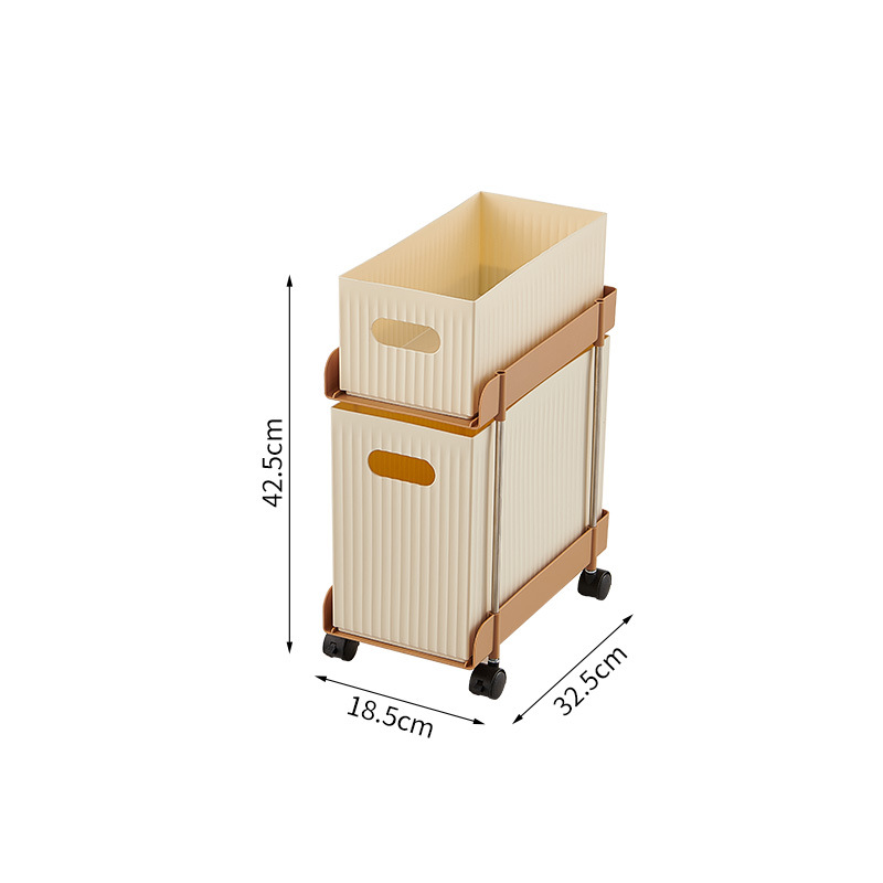 Estante móvil de carro debajo de la mesa, estante de almacenamiento de libros, estante de piso para juguetes, estante de almacenamiento de bocadillos, estante de almacenamiento de libros