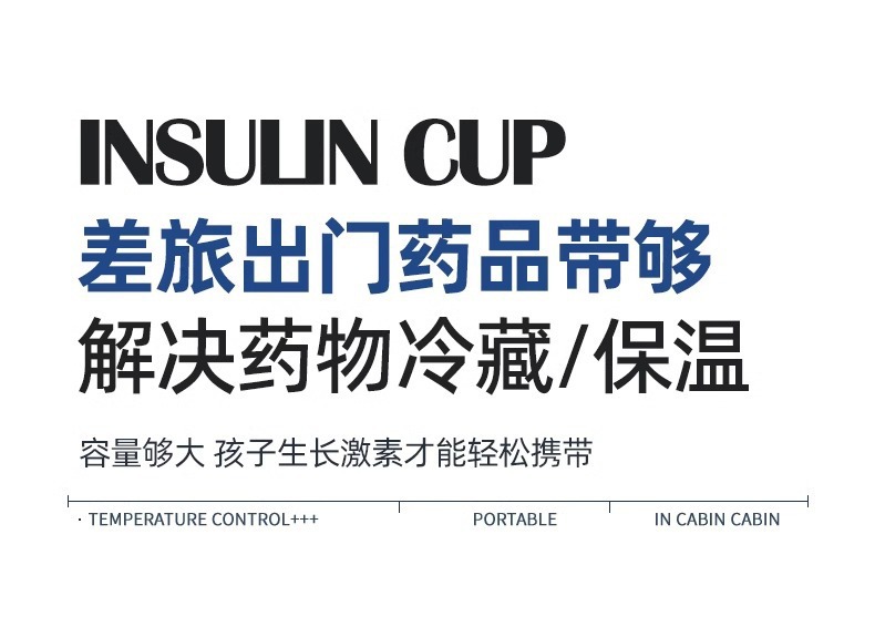Insulin Refrigerator Portable Travel Refrigeration Cup Car Mini Refrigerator Car Home Dual-use Drug Refrigeration Constant Temperature
