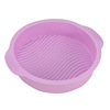 Cross -border large silicone cake mold round baking plate bottom wave pattern DIY baking mold