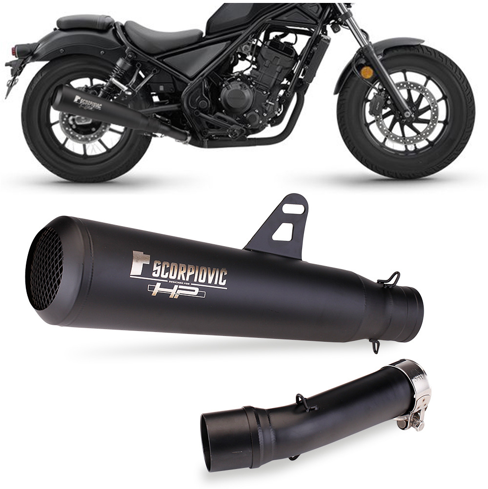 Suitable for Honda motorcycle CM300 CM500X modified middle section REBEL tail section exhaust pipe accessories