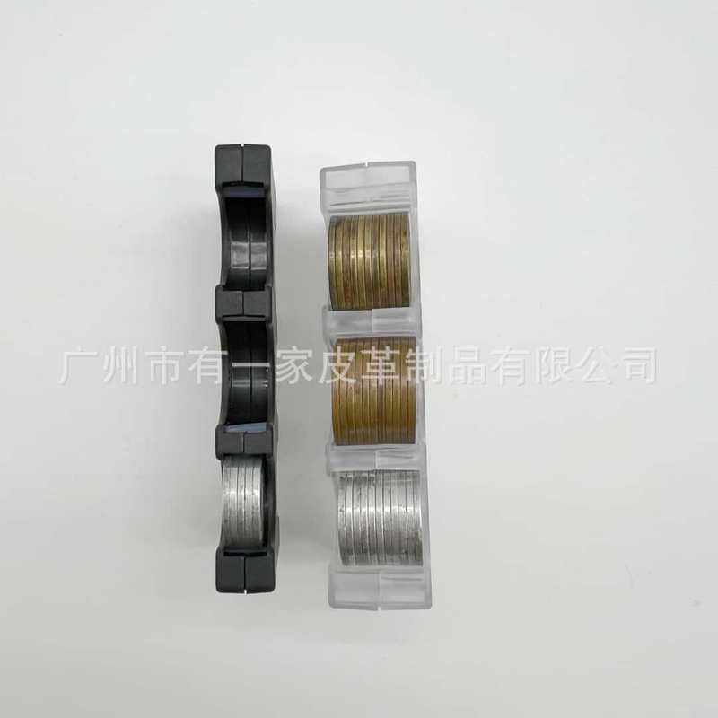 現物硬貨クリップ携帯型硬貨分類透明pvc小包登山ボタン付き硬貨プラスチックケース収納バッグ|undefined