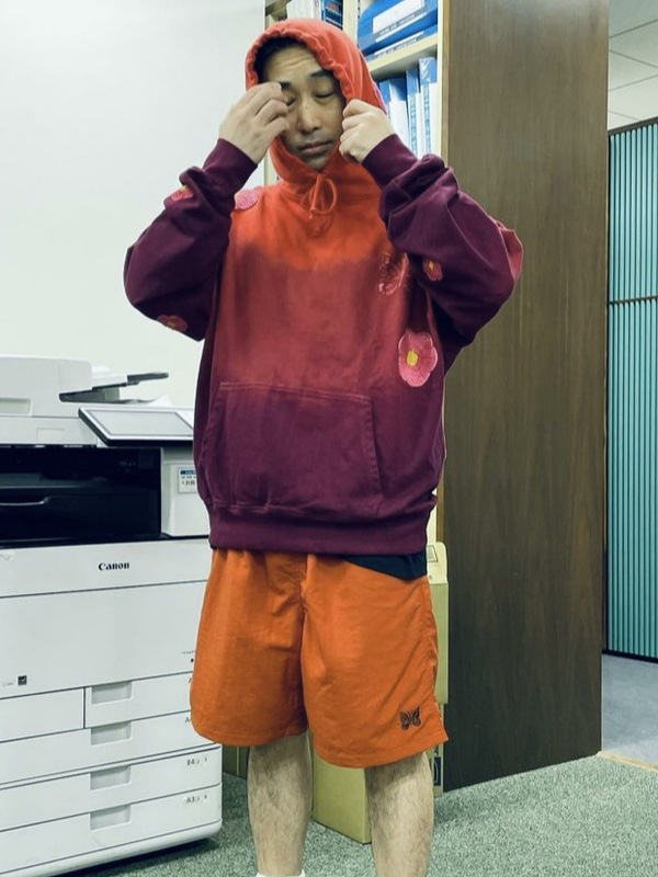 オリジナル品質 NEEDXBAM 限定版蝶刺繍日本トレンドカジュアル独立マルチカラー速乾パンツ男性と女性用|undefined