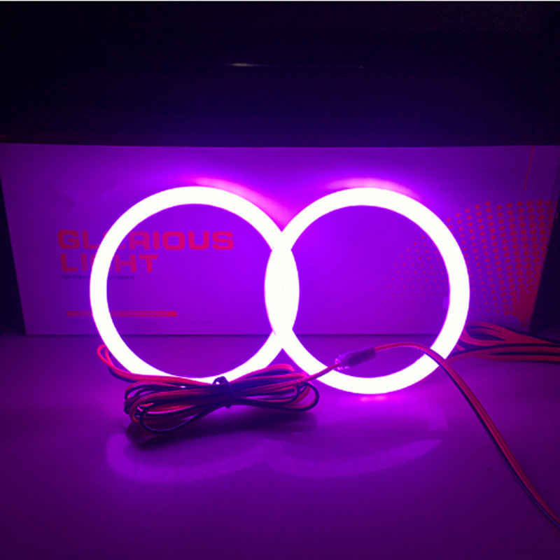 3 pulgadas LEDAPP brillante luz de algodón de color ángel de automóvil ojo de apertura de modificación