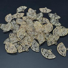 新款国潮亚克力镂空复古迷你扇子 古风金边幻彩diy手机壳饰品配件