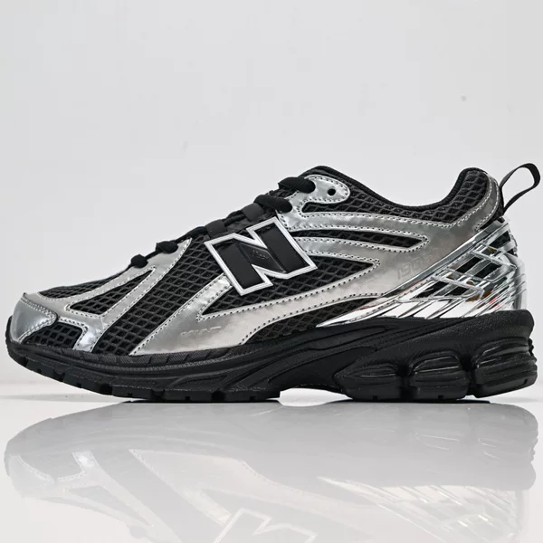 Original Nb 1906R Black and Silver Liquid Dad Shoes Retro Functional Daily Commuter Shoes Unisex Height-Increasing Sports Running Shoes