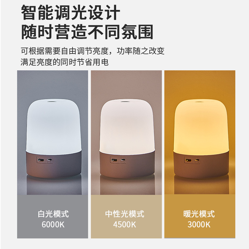充電式タッチナイトライト、寝室の雰囲気ライト、夜間授乳と睡眠ライト、目の保護、ソフトライトLED睡眠ベッドサイドライト|undefined
