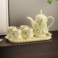 高级感新婚结婚茶具套装家用高档乔迁新居杯子陶瓷水具礼盒装送人