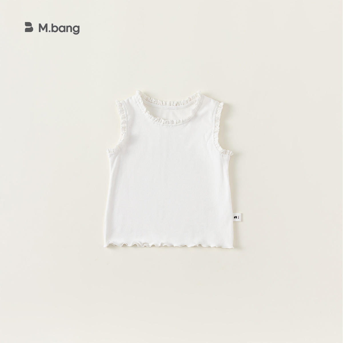 Chaleco para niños verano niñas color sólido camisola casual bebé sin mangas camiseta top XY24035