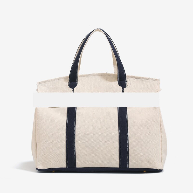 Canvas Bag for Women 2025 New Style High-End Niche Design Color-Blocking Handbag Large Capacity Versatile Commuter Bag Canvas Bag for Women 2025 New Style High-End Niche Design Color-Blocking Handbag Large Capacity Versatile Commuter Bag