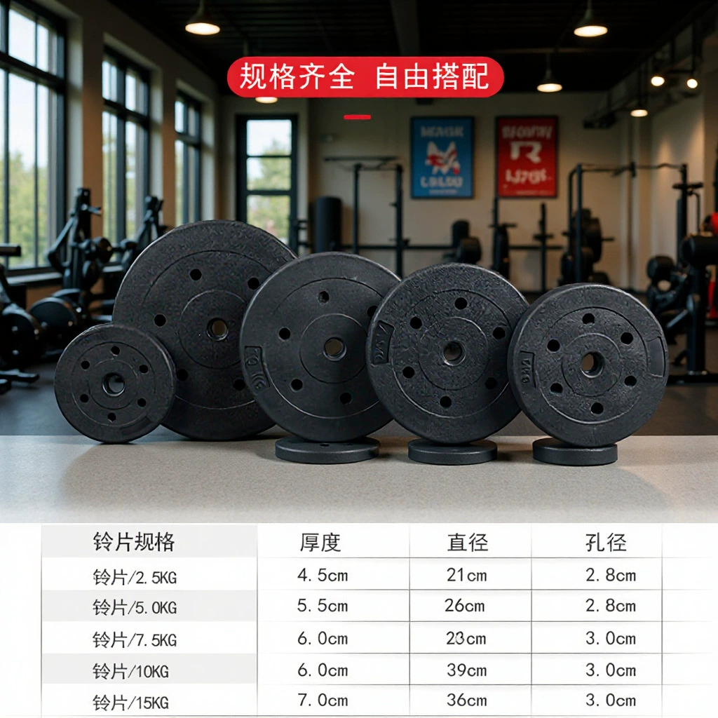Экологичные диски для штанги, для тяжелой атлетики, жима лежа, приседаний, гантелей, для тренировок с отягощениями, становой тяги, домашнего фитнеса, утолщенные и прочные