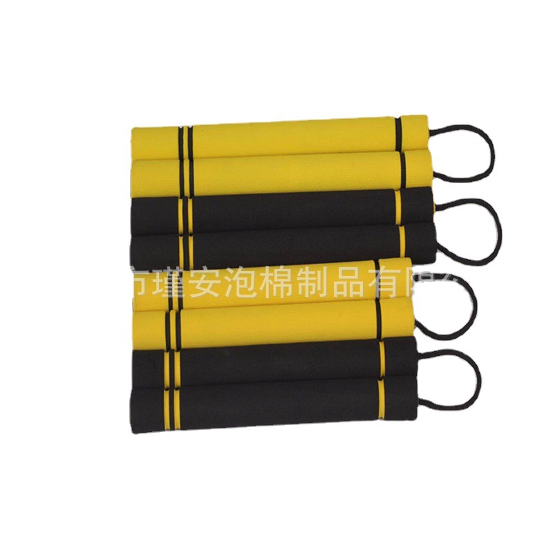 置物袋手柄套 拉杆把套止滑 nbr橡塑海绵套管 沟槽双色