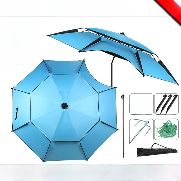 Famous Company Fishing Gear, Fishing Umbrella, Large Fishing Umbrella, Fishing Parasol, New Universal Crutch Umbrella, Vinyl Sun Protection Fishing Umbrella, Fishing Box