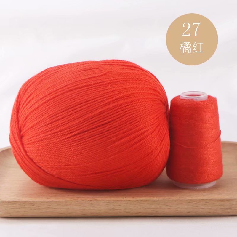 Hilo de Cachemira tejido a mano al por mayor bebé anti-pilling conejo lana medio grueso lana DIY lana tejida bufanda suéter