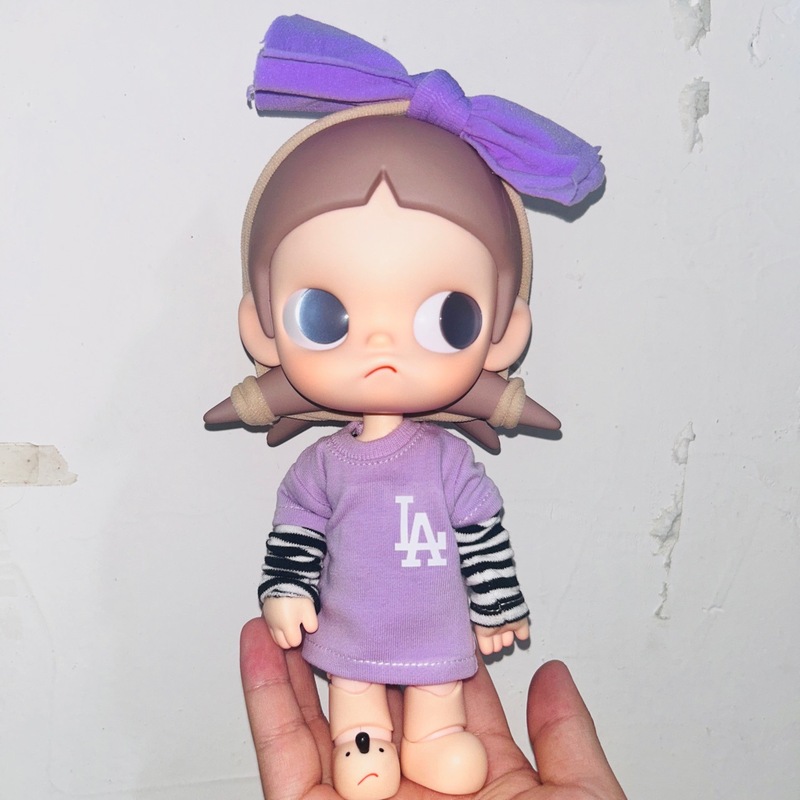 邻家小妹可爱紫色嘎子姐zsiga1/8紫色套装可爱卡通玩偶换装娃衣|undefined