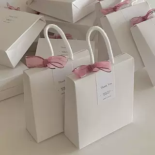 雪花酥饼干包装礼袋手提糖果盒牛轧糖太妃糖伴手礼空纸袋饼干盒子