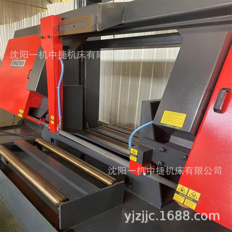 沈阳一机金属带锯床GB42100 大型卧式钢筋金属切割锯床 带锯机床