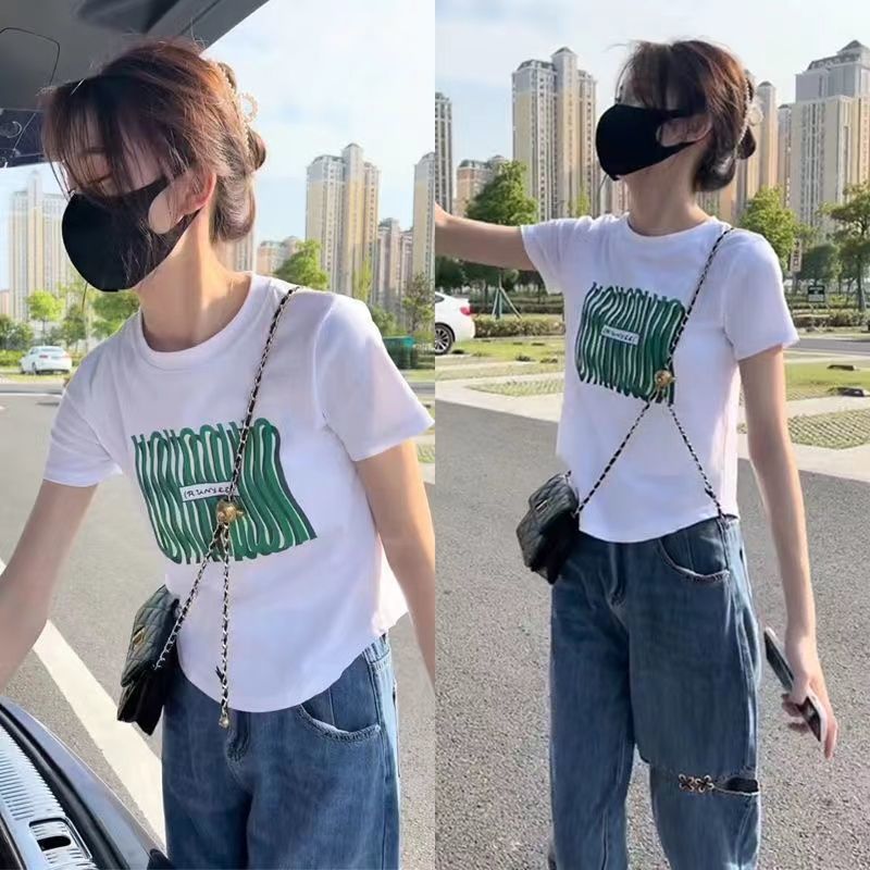 Short summer brand design T-shirt