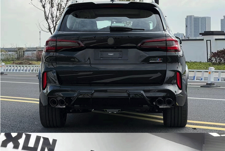 Suitable for Bmw X5G05 Modified to M5 Front and Rear Bumpers, Front Lip, M-Style Horn Rear Wing, Side Skirts, Dual-Bar Grille, Export Modification