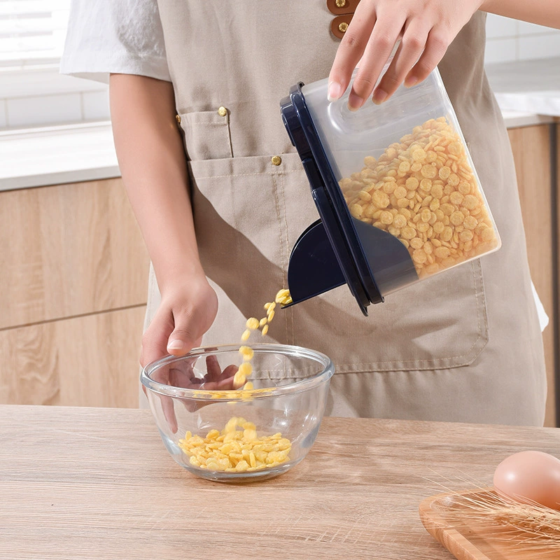 Герметичная банка Зерно Кухонное хранилище Пищевая прозрачная пластиковая банка Коробка Закуски Банка для хранения сухого чая