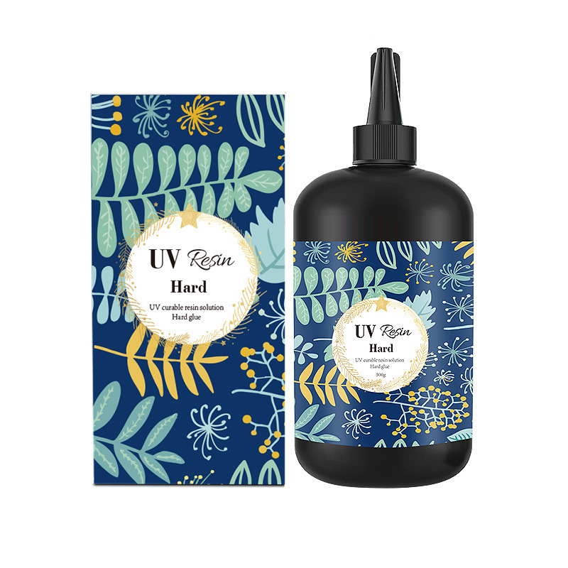 500g의 높은 투명 하드 UV 접착제(냄새가 적고 색상 상자가 있는 희귀 모델)