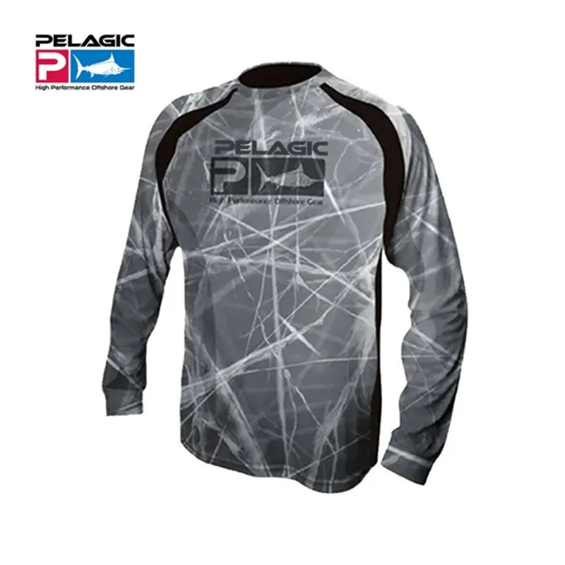Pelagic fishing shirt with protection Uv, Jersey long sleeves, breathable fishing suit new