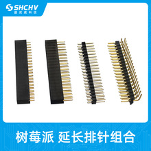 ��ݮ��GPIO�Ӹ���ĸ�� ���_��_���L��� 2x20PIN �m���_�l��Uչ