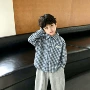 口袋定制春秋格子衬衣