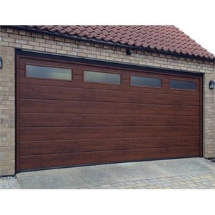 Anti-Fouling and Anti-Cracking Solid Wood Garage Door, High Hardness, High Temperature Resistance and Heat Insulation, Environmentally Friendly and Healthy, Customizable